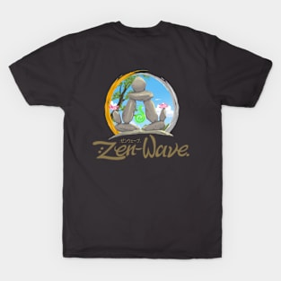 : Zen-Wave; Stone-Monk. T-Shirt